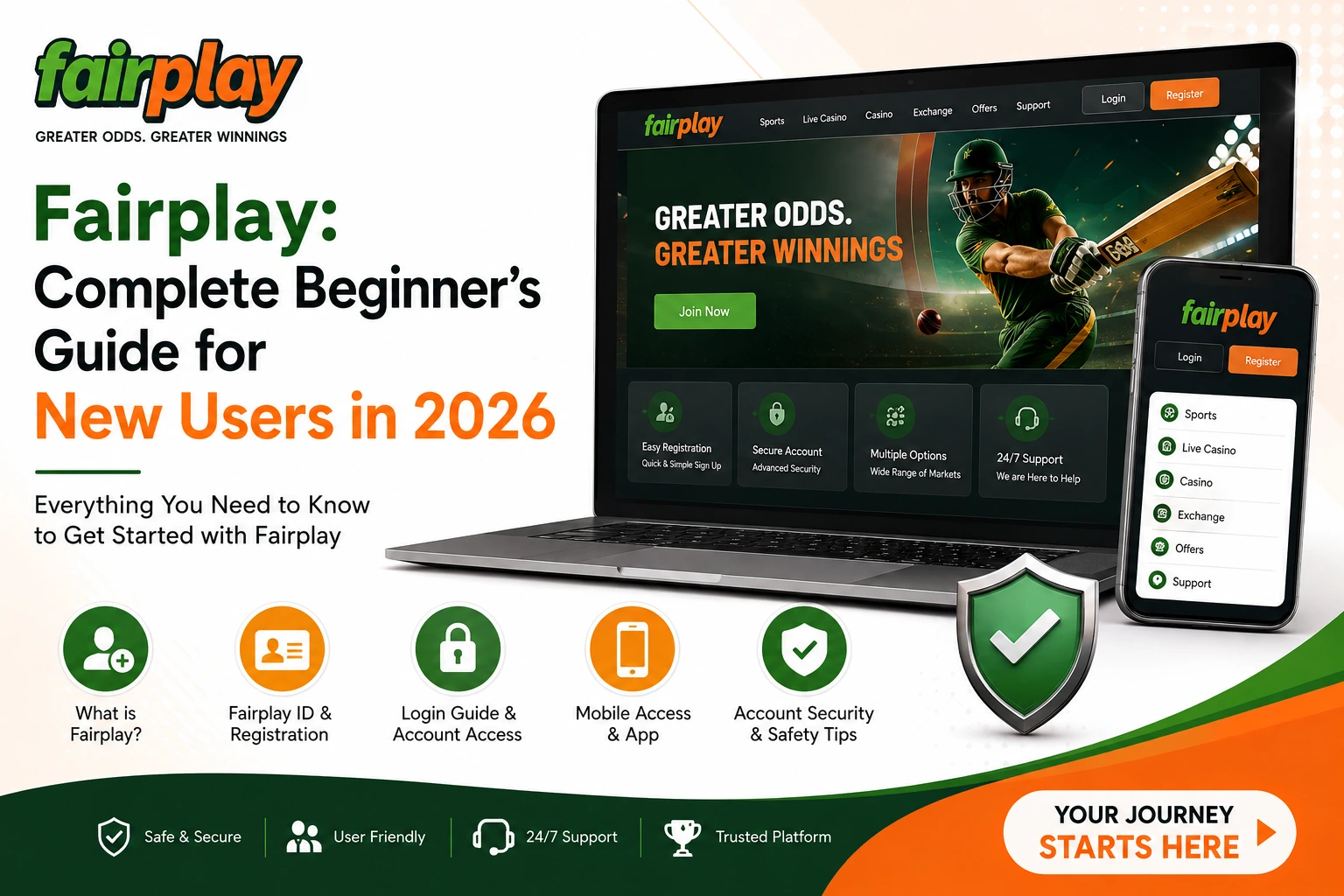 Fairplay complete beginner's guide 2026 covering Fairplay ID, registration, login, mobile app, account security and website access