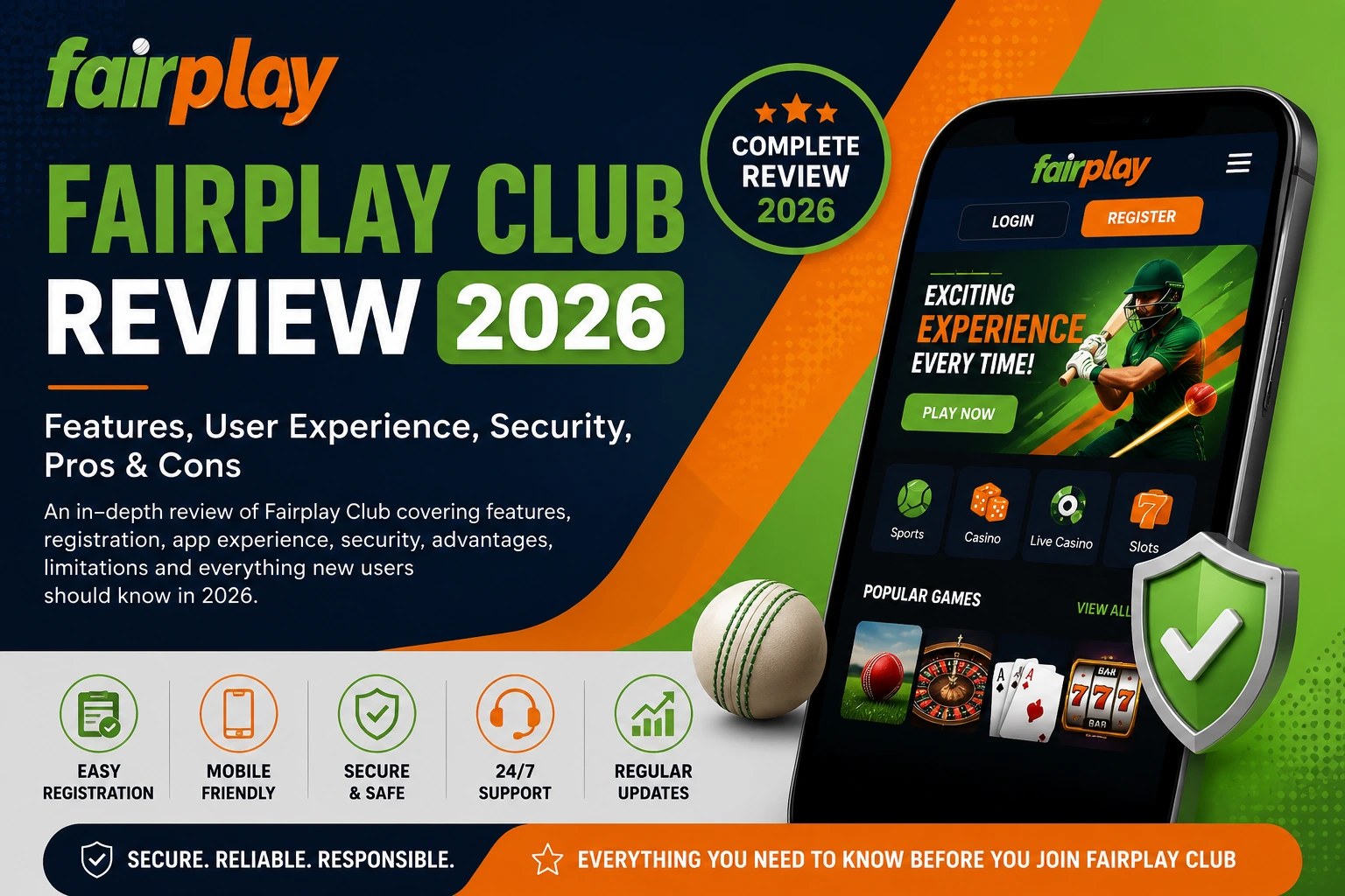 Fairplay Club Review 2026 highlighting features, user experience, security, account management, mobile accessibility, and privacy considerations.