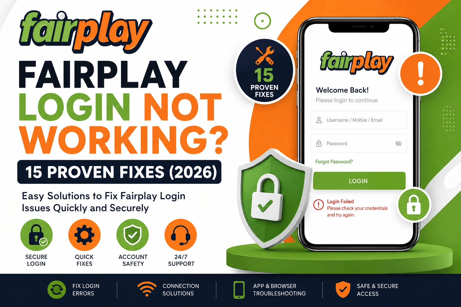 Fairplay login not working – 15 proven fixes for login issues in 2026.