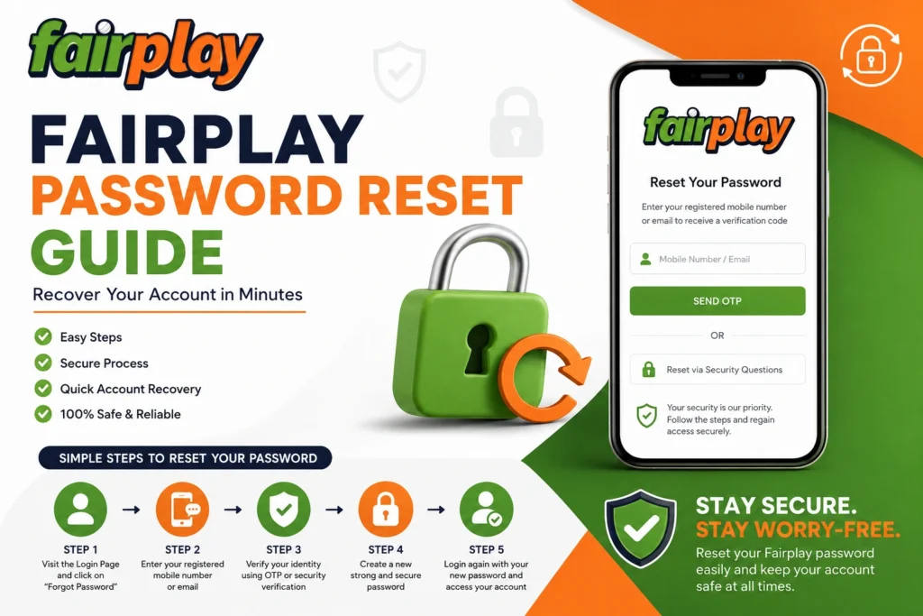 Fairplay Password Reset Guide with step-by-step account recovery and secure password reset process.