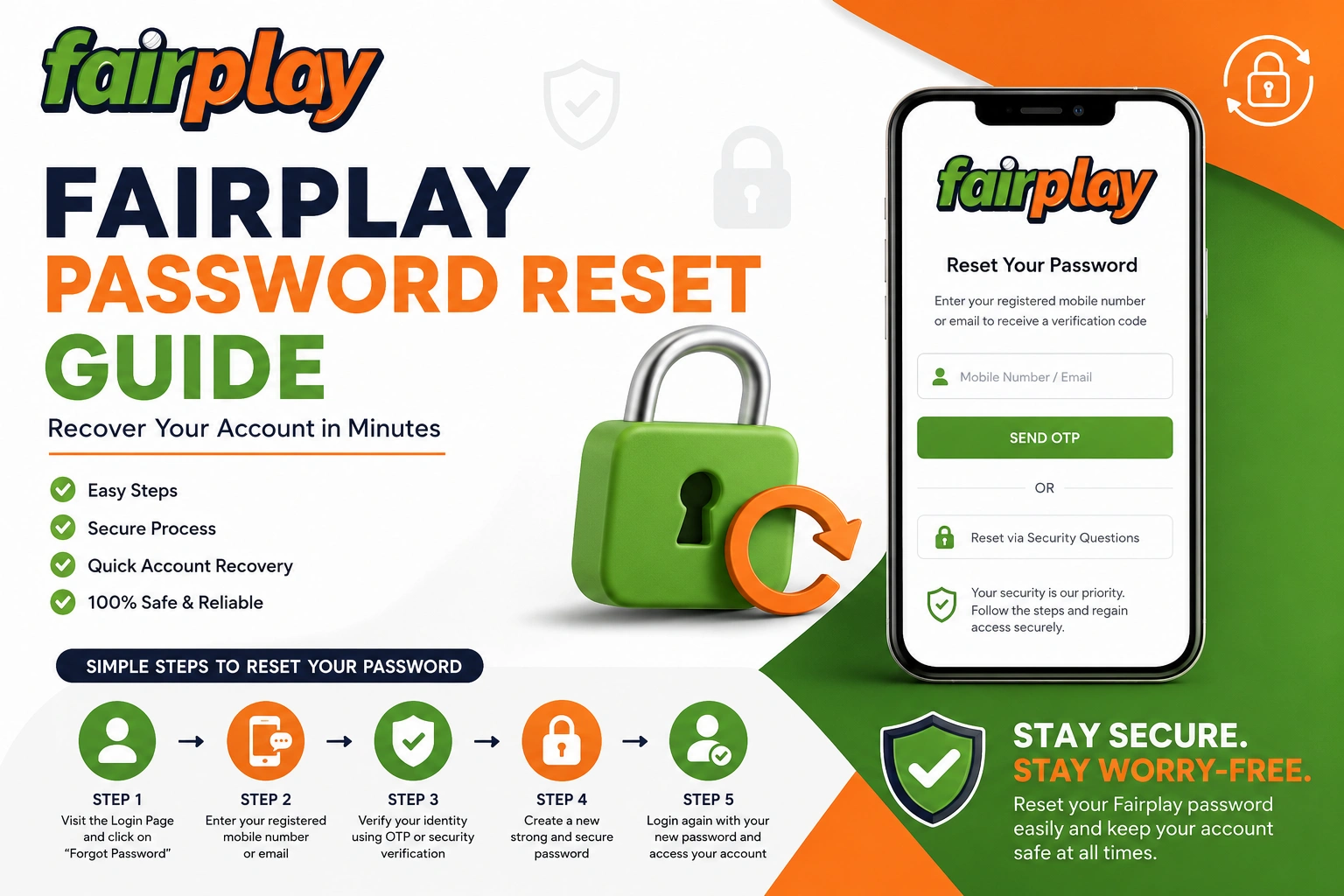 Fairplay Password Reset Guide with step-by-step account recovery and secure password reset process.