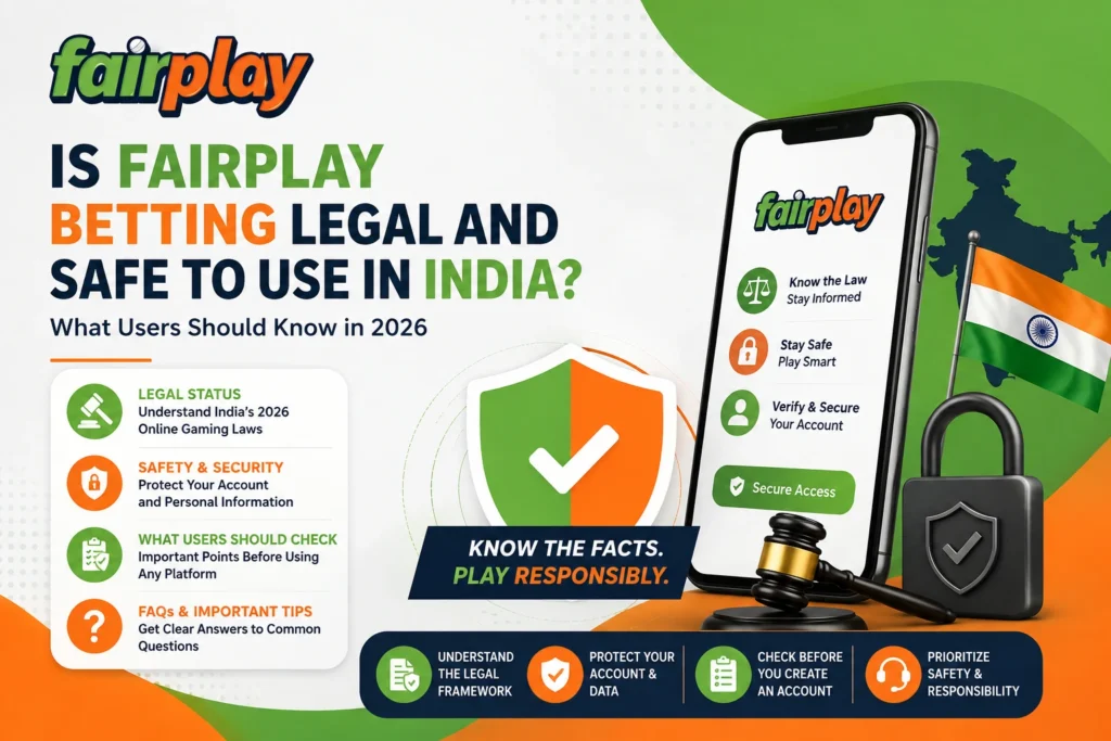 Fairplay betting legal and safe in India 2026