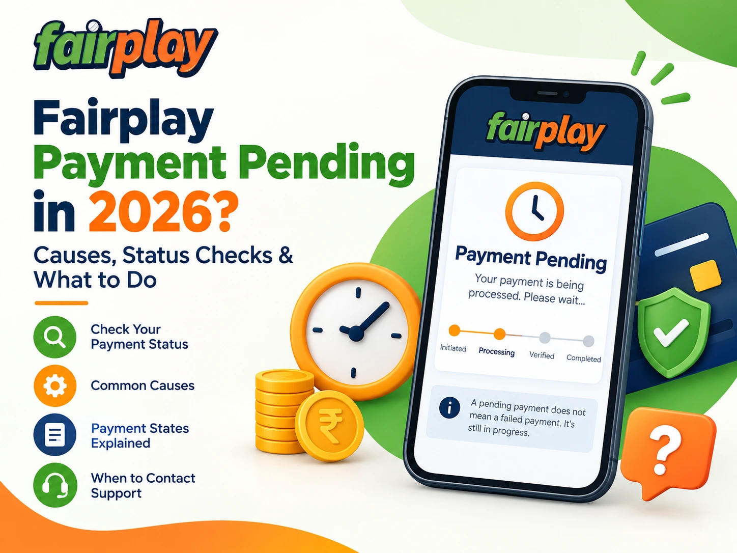 Fairplay payment pending in 2026 showing payment status, common causes, status checks, and troubleshooting steps
