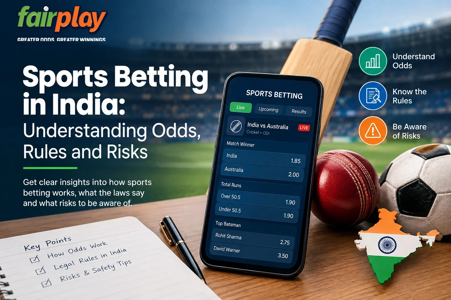 Sports Betting in India: Understanding Odds, Rules and Risks | Fairplay Service